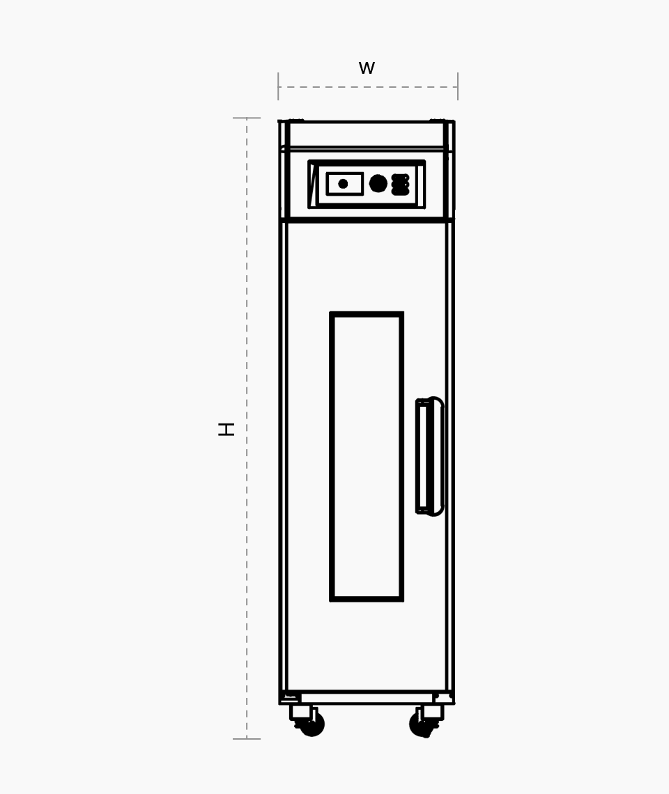 1 door - 1 controller Dough Conditioner(Small-size) floor plan images